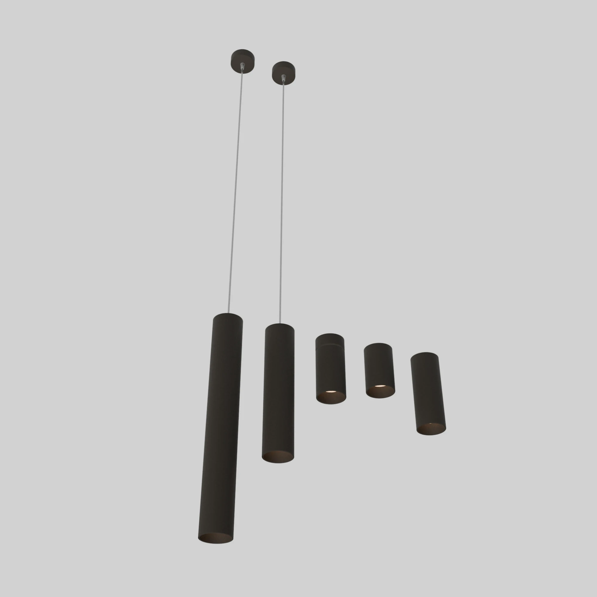 Lightinova Tuub lamp collection 3D Model .c4d .max .obj .3ds .fbx .stl .blend 