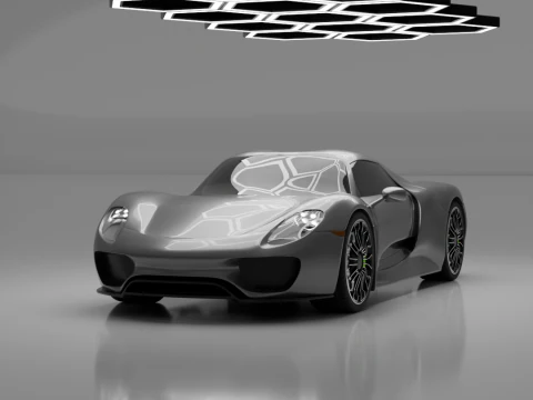 Porsche 918 espião Modelo 3D