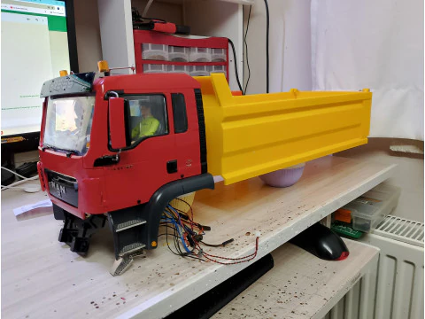 Trailer 6X6 TIPPER CASE 3D Print Model