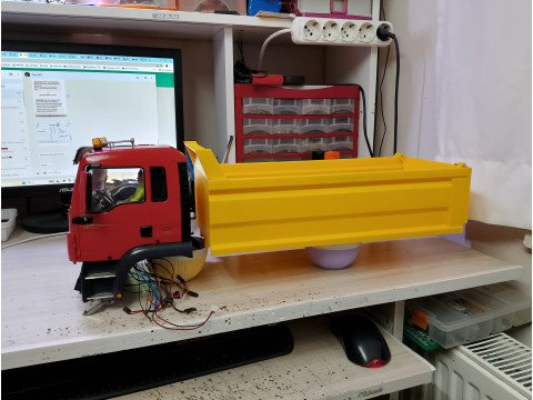 Trailer 6X6 TIPPER CASE 3D Print Model
