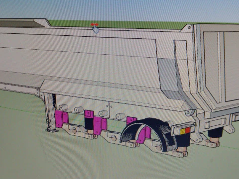 트레일러 티퍼 3D 프린트 모델