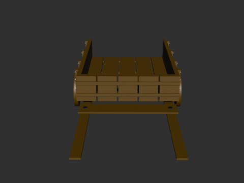 Horse Cart Model 3D