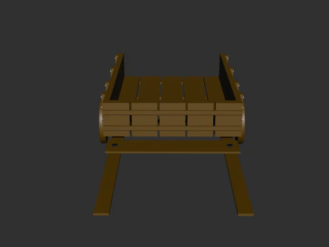 Horse Cart 3D Model