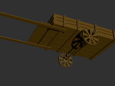 Horse Cart Model 3D