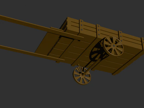 Horse Cart 3D Model