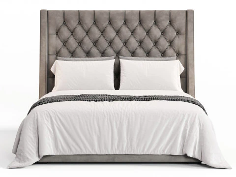 Barron Beds Zoya Grandeur Estrutura de cama curva com costas laterais Modelo 3D