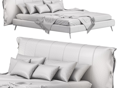 Bonaldo Cuff Bed 3D Модель