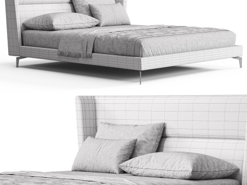 Cattelan Italia Ludovic Bed Modelo 3D