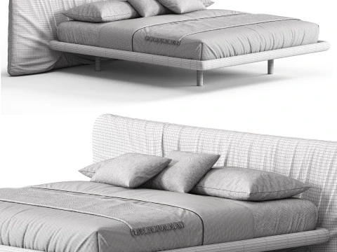 Cattelan Italia Marlon Bed 3D Model