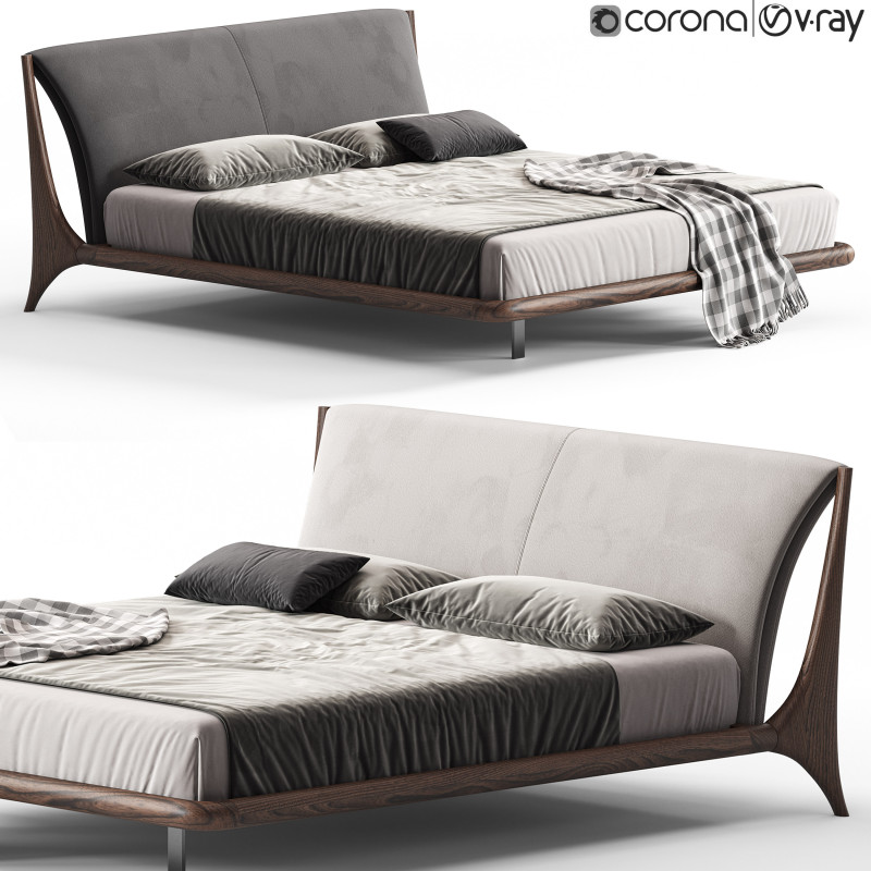Cattelan Italia Nelson Bed 3Dモデル .c4d .max .obj .3ds .fbx .stl .blend