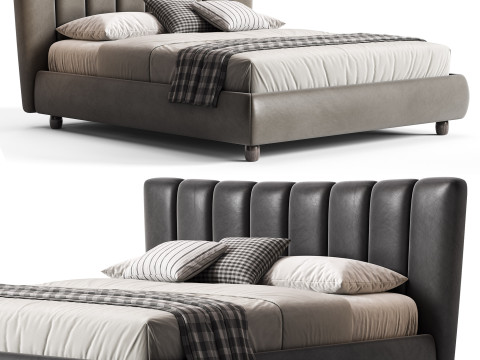 Diotti Amanda Upholstered Bed 3D 모델
