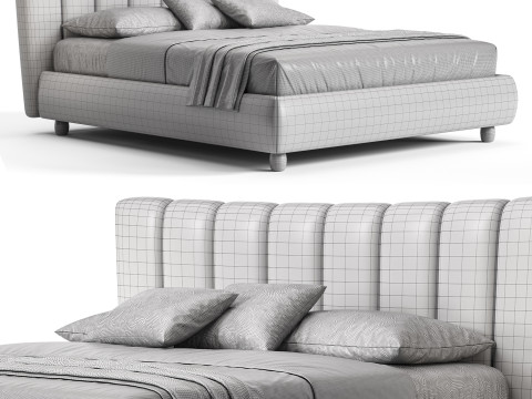 Diotti Amanda Upholstered Bed Modelo 3D