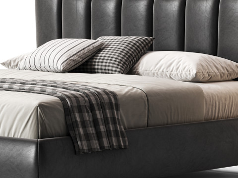 Diotti Amanda Upholstered Bed Modelo 3D