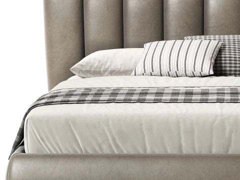Diotti Amanda Upholstered Bed 3D Model