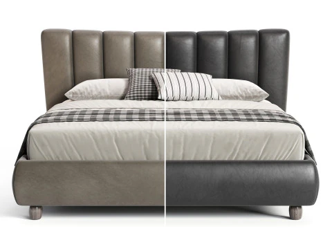 Diotti Amanda Upholstered Bed 3D Model