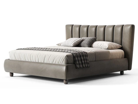 Diotti Amanda Upholstered Bed 3D Model