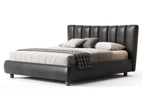 Diotti Amanda Upholstered Bed 3D Model