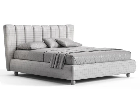 Diotti Amanda Upholstered Bed 3D Model