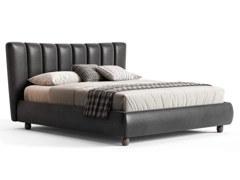 Diotti Amanda Upholstered Bed 3D Model