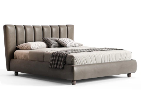 Diotti Amanda Upholstered Bed 3D Model