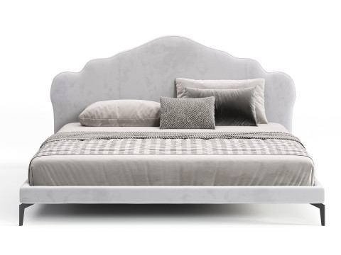 Diotti Belle Upholstered Bed Modèle 3D