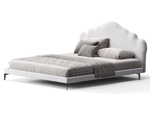 Diotti Belle Upholstered Bed Modèle 3D