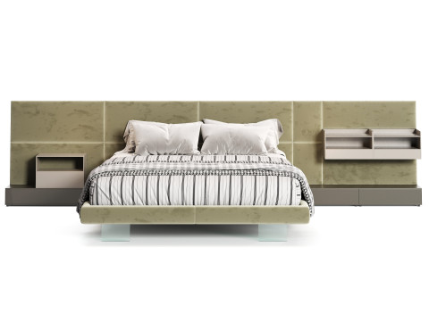 Diotti California Textile Upholstered Bed 3Dモデル
