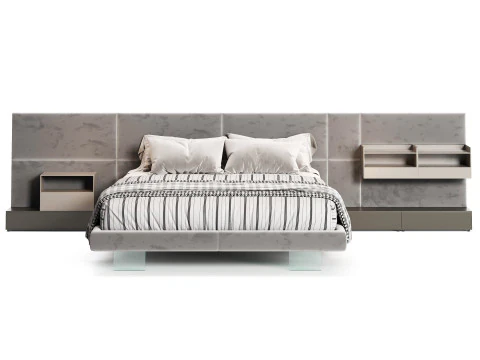 Diotti California テキスタイル布張りベッド 3Dモデル