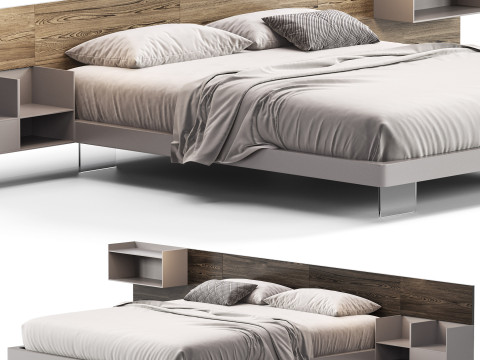 Diotti California Wood Bed 3Dモデル