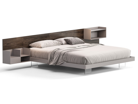 Diotti California Wood Bed Modello 3D