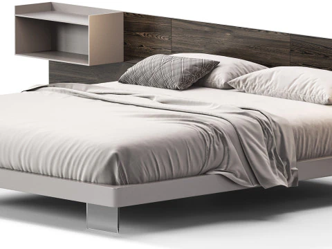 Diotti California Wood Bed 3D Model