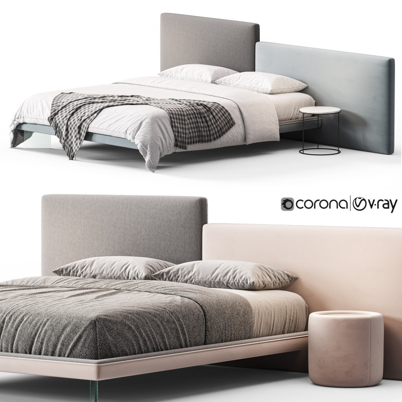 Diotti Cooper Bed Model 3D .c4d .max .obj .3ds .fbx .stl .blend