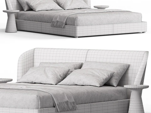Gallotti Radice Xeni Bed 3D Model