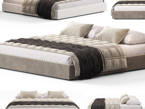 Cama Meridiani Derek Modelo 3D