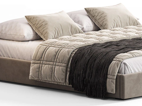 Cama Meridiani Derek Modelo 3D