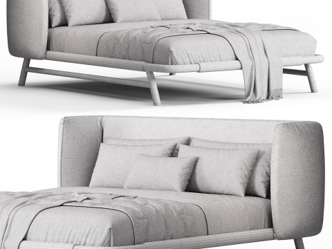 Meridiani Edoardo Bed 3D Model