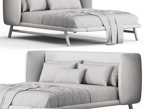 Meridiani Edoardo Bed 3D Model