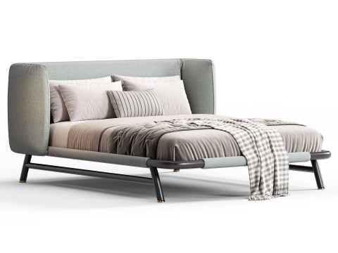 Meridiani Edoardo Bed 3D Model