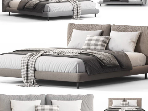 Meridiani Oliver Bed 3D Model