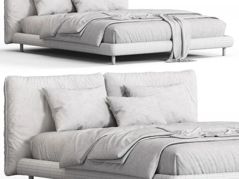 Meridiani Oliver Bed 3D Model