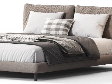 Meridiani Oliver Bed 3D Model