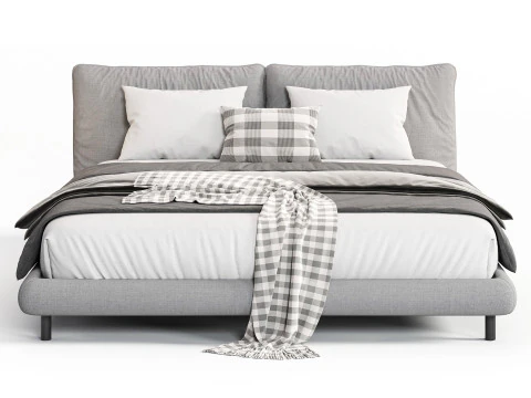 Meridiani Oliver Bed 3D Model