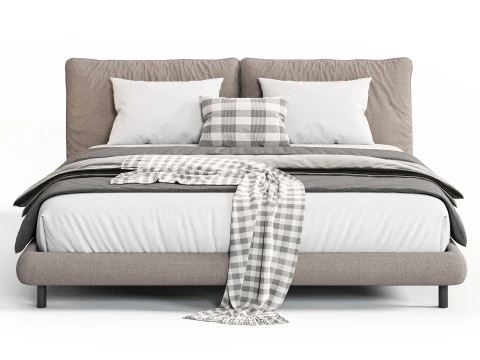 Meridiani Oliver Bed 3D Model