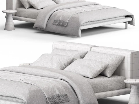 Meridiani Timothy Bed 3D Model