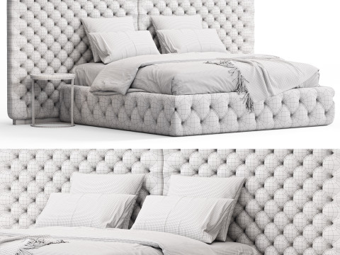 Meridiani Tuyo Headboard Bed 3Dモデル
