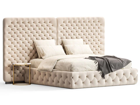 Meridiani Tuyo Headboard Bed 3D Model