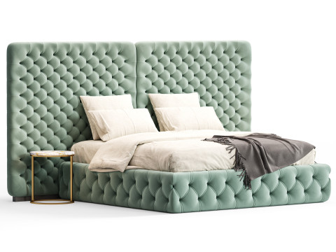 Meridiani Tuyo Headboard Bed 3Dモデル