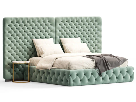 Meridiani Tuyo Headboard Bed 3D Model