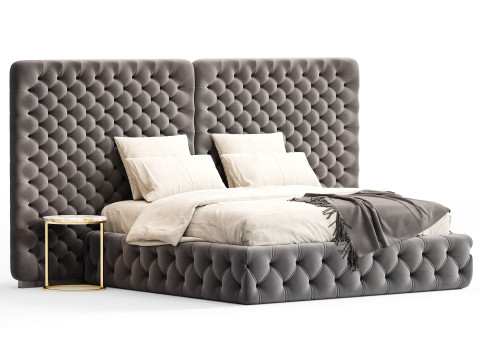 Meridiani Tuyo Headboard Bed 3Dモデル