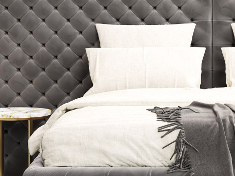 Meridiani Tuyo Headboard Bed 3Dモデル